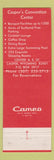 Matchbook Cover - Casper's Convention Center WY