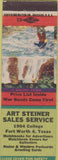 Matchbook Cover - Art Steiner Sales Fort Worth TX Advertising