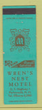 Matchbook Cover - Wren's Next Motel Portsmouth NH