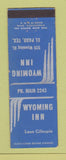 Matchbook Cover - Wyoming Inn El Paso TX