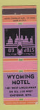Matchbook Cover - Wyoming Motel Cheyenne WY WEAR