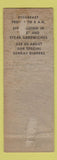 Matchbook Cover - R&H Dinette Reading PA pinup WORN