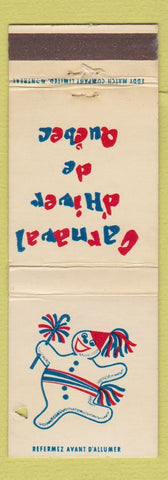 Matchbook Cover - Carnaval D'Hiver de Quebec QC WORN