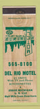 Matchbook Cover - Del Rio Motel Dearborn MI