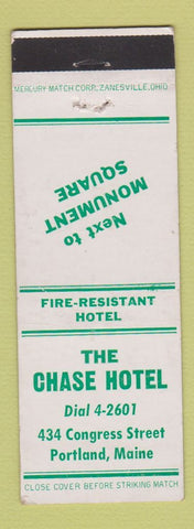 Matchbook Cover - Chase Hotel Portland ME WEAR