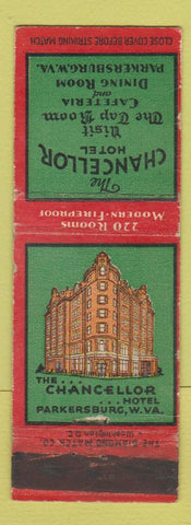 Matchbook Cover - Chancellor Hotel Parkersburg WV