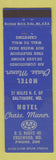 Matchbook Cover - Motel Chase Manor Edgewood MD