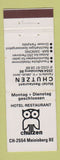 Matchbook Cover - Hotel Restaurant Chulzen Meinisberg