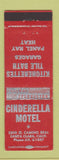 Matchbook Cover - Cinderella Motel Santa Clara CA