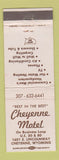 Matchbook Cover - Cheyenne Motel WY