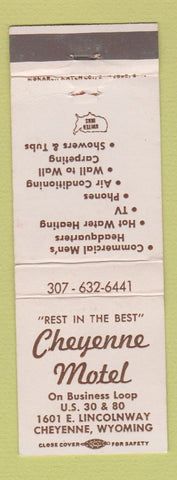 Matchbook Cover - Cheyenne Motel WY