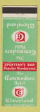 Matchbook Cover - Commodore Hotel Cleveland OH