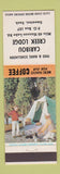 Matchbook Cover - Caribou Creek Lodge Smeaton SK