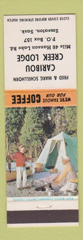 Matchbook Cover - Caribou Creek Lodge Smeaton SK