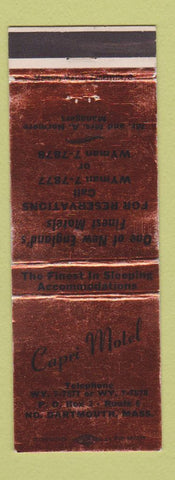 Matchbook Cover - Capri Motel North Dartmouth MA WEAR BRONZE