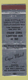 Matchbook Cover - Capri Motel North Dartmouth MA SILVER