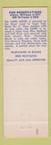 Matchbook Cover - Capri Motel North Dartmouth MA SILVER
