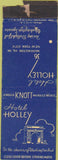Matchbook Cover - Hotel Holley New York City WORN