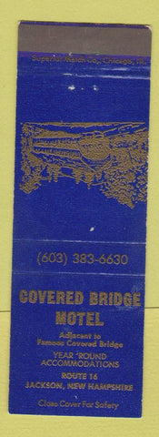 Matchbook Cover - Covered Bridge Motel Jackson NH WEAR BLUE