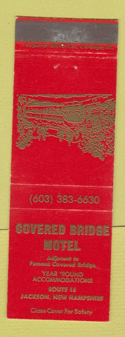 Matchbook Cover - Covered Bridge Motel Jackson NH RED