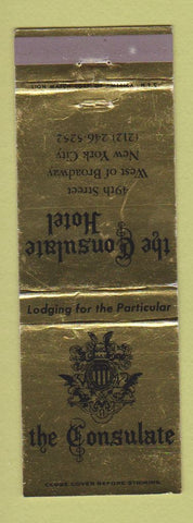 Matchbook Cover - Consulate Hotel New York City