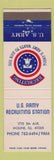 Matchbook Cover - US Army Recruiting Station Moline IL