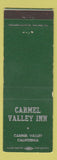 Matchbook Cover - Carmel Valley Inn CA