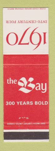 Matchbook Cover - The Bay 1970 300 Years