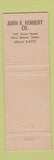 Matchbook Cover - AB Dick Duplicating Products New Haven CT John Rembert