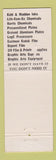 Matchbook Cover - Renda Litho Supply St Louis MO Kohl Madden Printing Ink