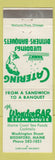 Matchbook Cover - Wonder Bar Steak House Biddeford ME