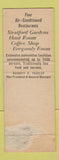 Matchbook Cover - Bellevue Stratford Hotel Philadelphia PA WORN
