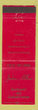 Matchbook Cover - John Allen Restaurant