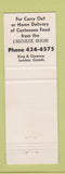 Matchbook Cover - Iroquois Casino London ON