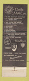 Matchbook Cover - Caribe Motel Homestead FL