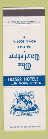 Matchbook Cover - The Carleton Hotel Halifax NS