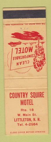 Matchbook Cover - Country Squire Motel Littleton NH WEAR