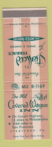 Matchbook Cover - Old Covered Wagon Inn Strafford PA WEAR