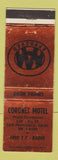 Matchbook Cover - Coronet Motel San Francisco CA WEAR