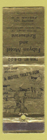 Matchbook Cover - Fabyan Motel Restaurant NH WEAR