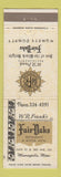 Matchbook Cover - WR Frank's Fair Oaks Restaurant Motor Hotel Minneapolis MN