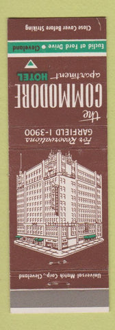 Matchbook Cover - Commodore Hotel Cleveland OH