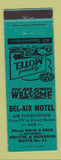 Matchbook Cover - Bel Air Motel Bristol Abingdon VA