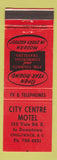 Matchbook Cover - City Centre Motel Chilliwack BC