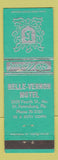 Matchbook Cover - Belle Vernon Motel St Petersburg FL