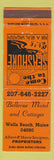Matchbook Cover - Bellevue Motel Cottages Wells Beach ME