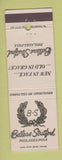 Matchbook Cover - Bellevue Stratford Hotel Philadelphia PA