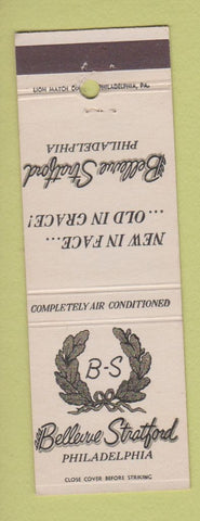 Matchbook Cover - Bellevue Stratford Hotel Philadelphia PA