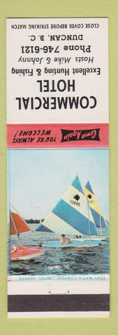 Matchbook Cover - Commercial Hotel Duncan BC