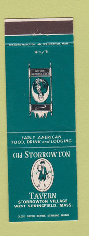Matchbook Cover - Old Storrowton Tavern West Springfield MA